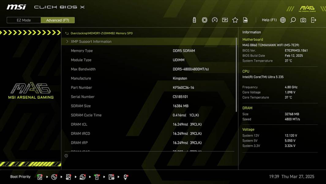 MSI MAG B860 TOMAHAWK WIFI-5